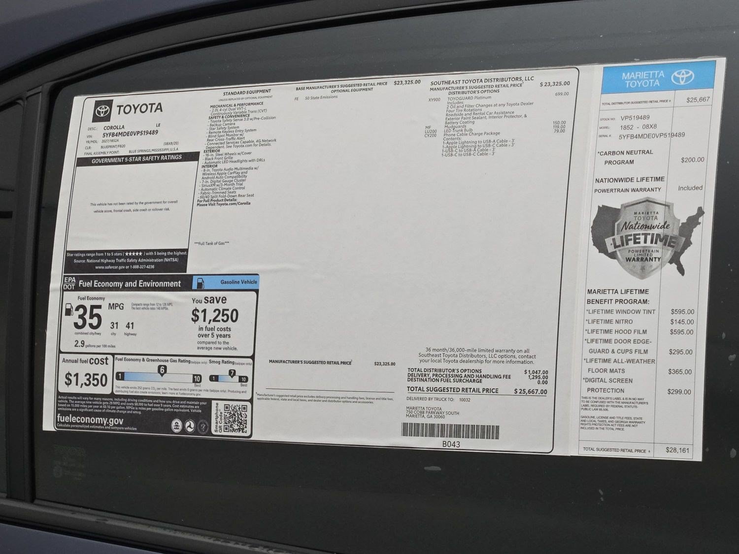 New 2027 Toyota Corolla LE FWD image 31