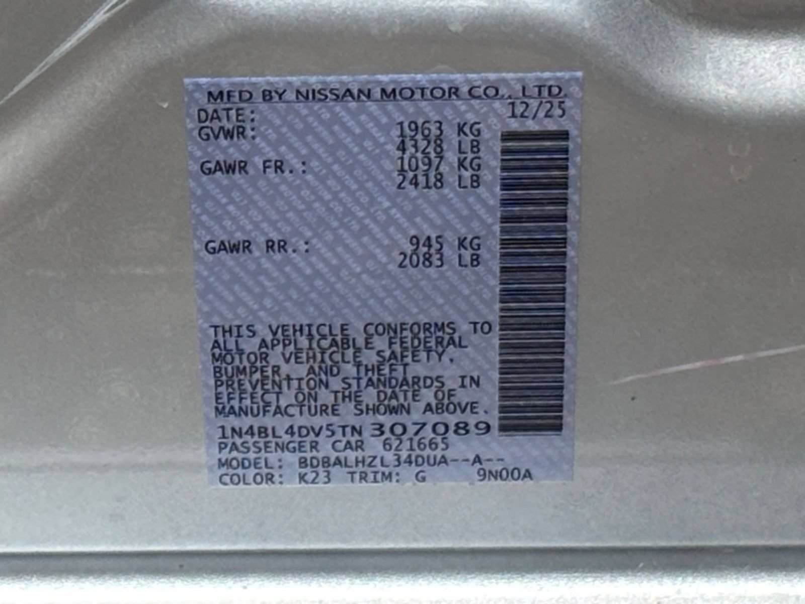 Used 2026 Nissan Altima 2.5 SV FWD image 28