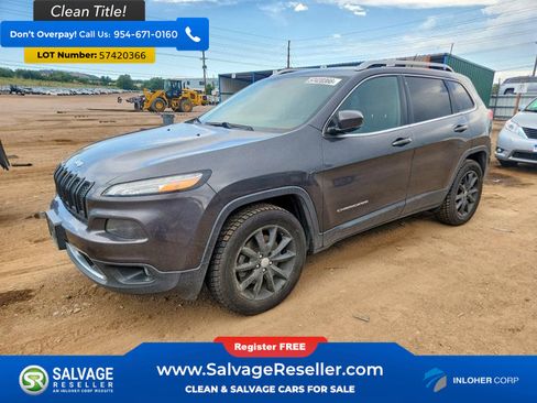 Used 2015 Jeep Cherokee Limited w/ Trailer Tow Group AWD/4WD image 1