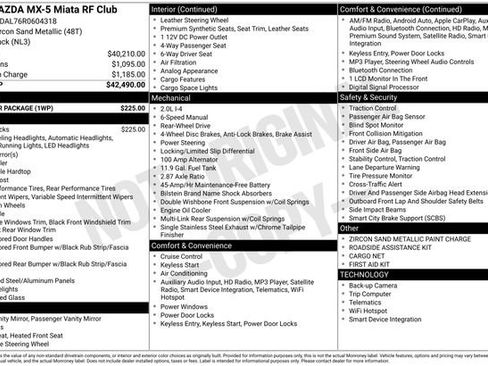 Used 2024 MAZDA MX-5 Miata RF Club w/ Weather Package image 39