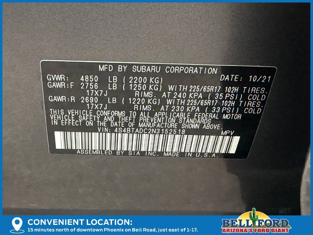 Used 2022 Subaru Outback Premium AWD/4WD image 13