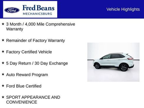 Certified 2023 Ford Edge SEL w/ Sport Appearance Package AWD/4WD image 7