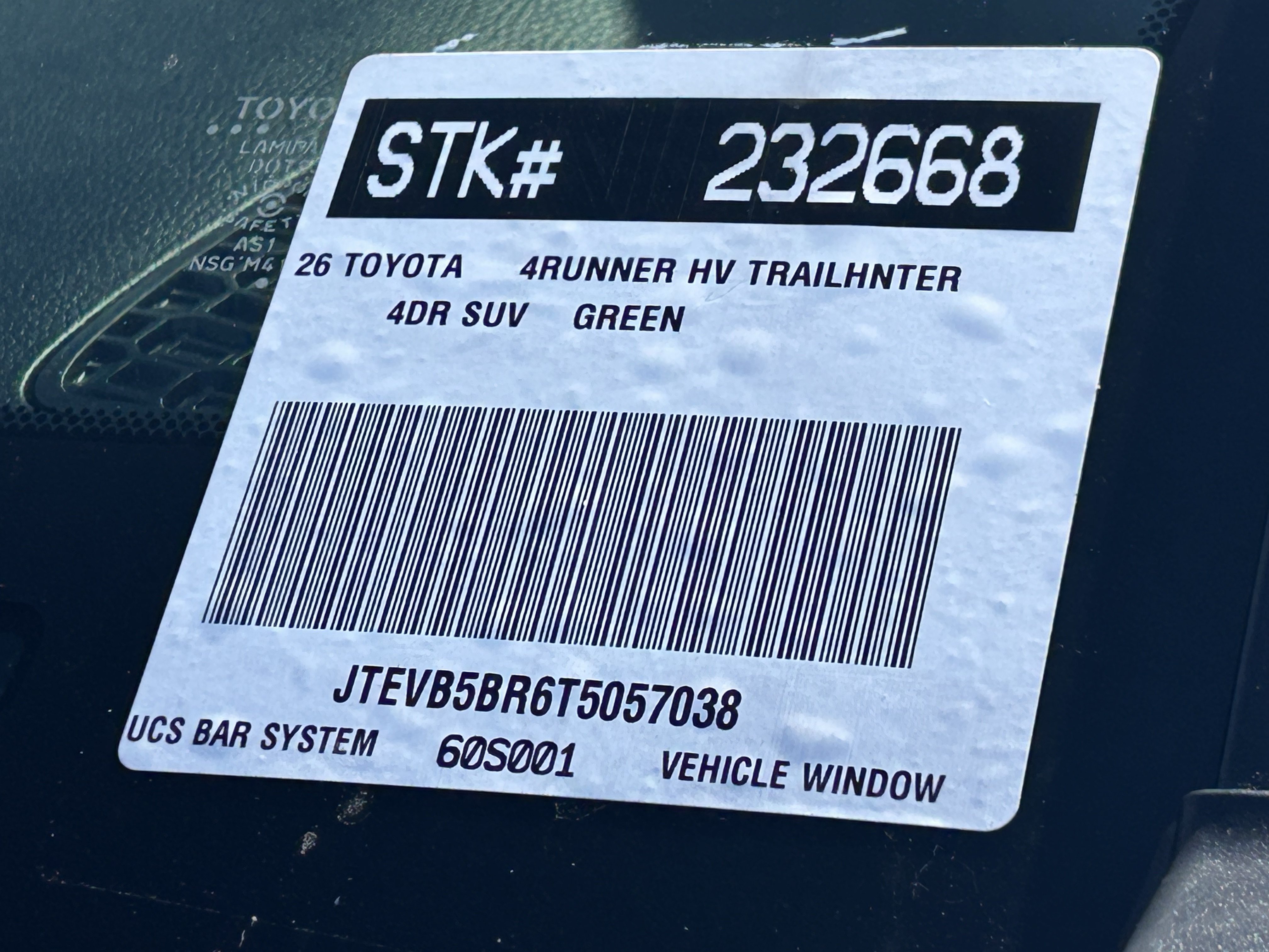 New 2026 Toyota 4Runner Trailhunter AWD/4WD image 27