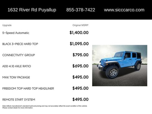 Used 2018 Jeep Wrangler Unlimited Rubicon w/ Connectivity Group AWD/4WD image 5