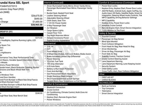 New 2026 Hyundai Kona SEL Sport image 27