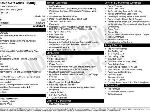 Used 2014 MAZDA CX-9 Grand Touring image 2