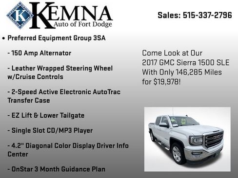 Used 2017 GMC Sierra 1500 SLE w/ SLE Value Package image 19