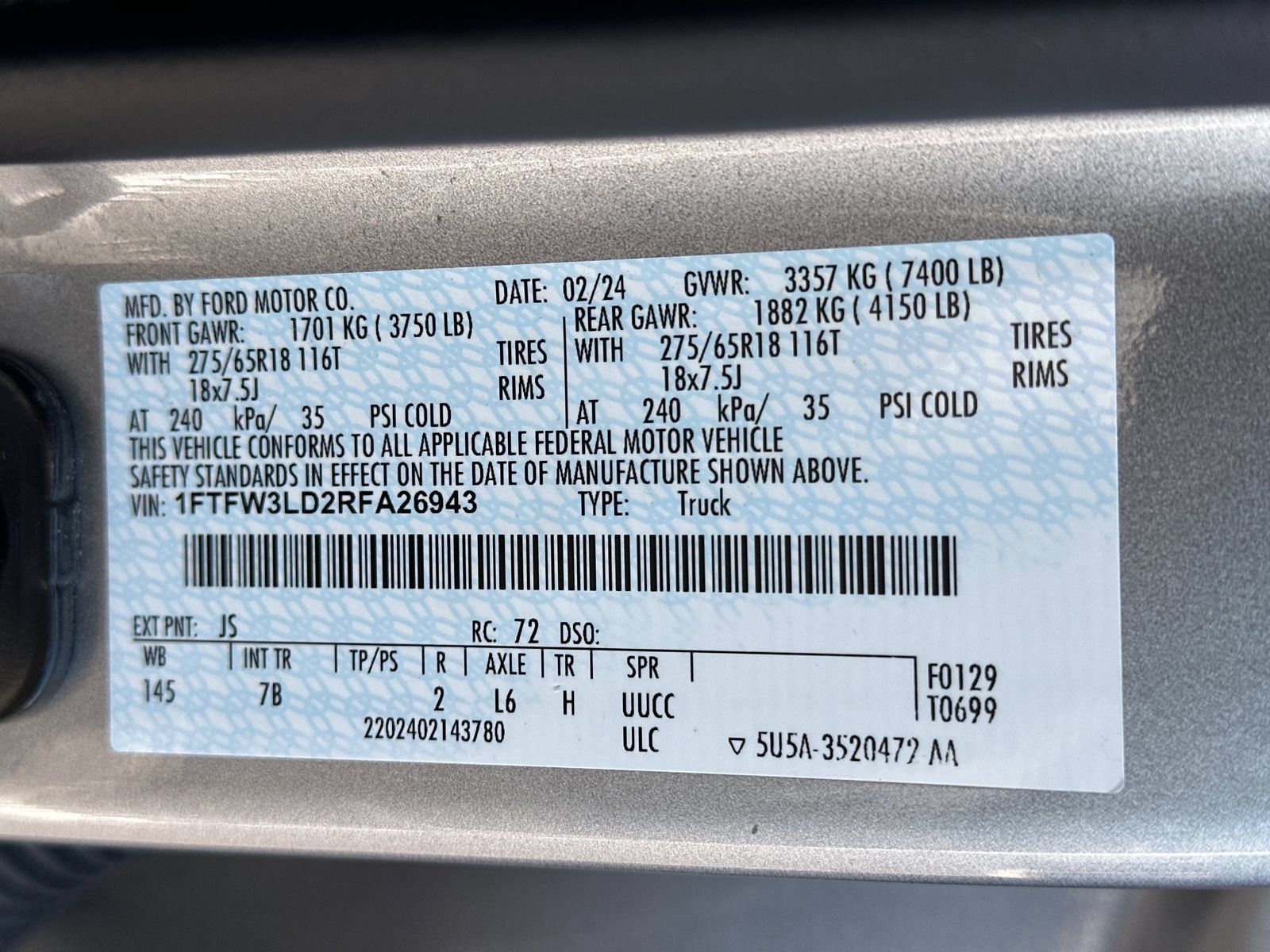 Used 2024 Ford F150 XLT w/ Mobile Office Package AWD/4WD image 30
