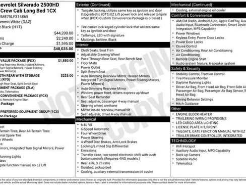 Used 2020 Chevrolet Silverado 2500 Custom w/ Custom Value Package AWD/4WD image 9