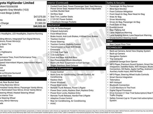 Used 2025 Toyota Highlander Limited FWD image 30
