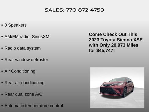 Used 2023 Toyota Sienna XSE image 15