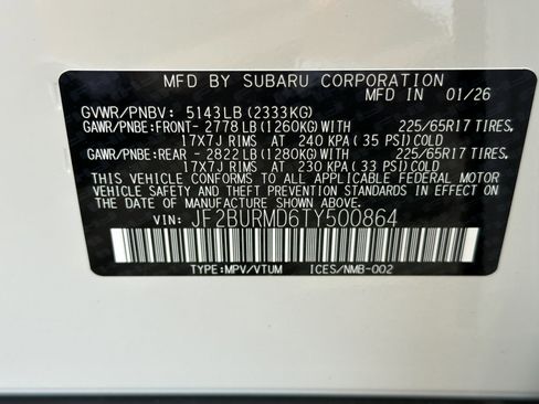 New 2026 Subaru Outback Wilderness AWD/4WD image 27