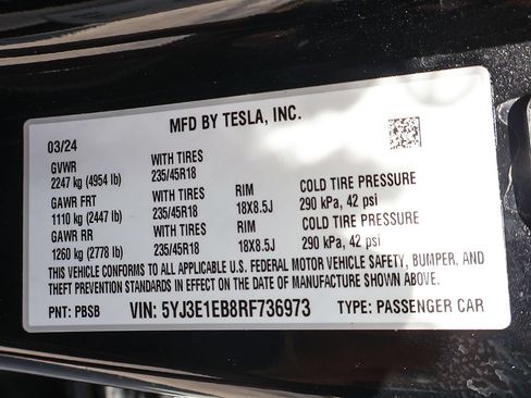 Used 2024 Tesla Model 3 Long Range AWD/4WD image 54