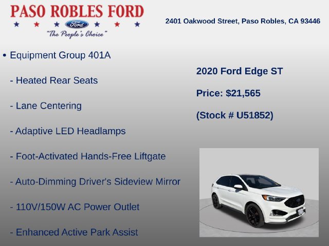 Used 2020 Ford Edge ST w/ Equipment Group 401A AWD/4WD image 10