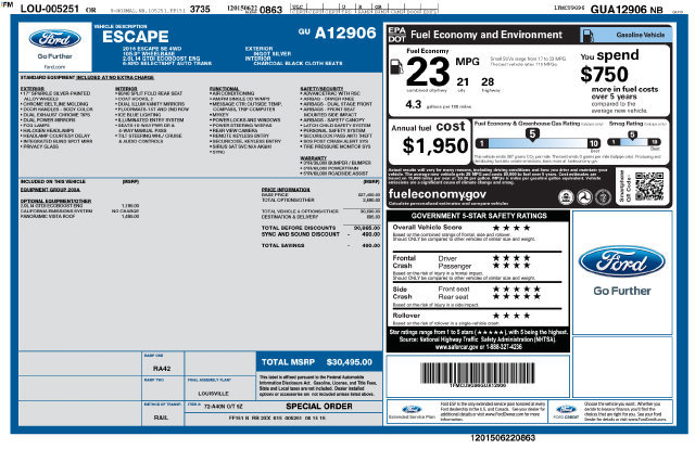 Used 2016 Ford Escape SE AWD/4WD image 8
