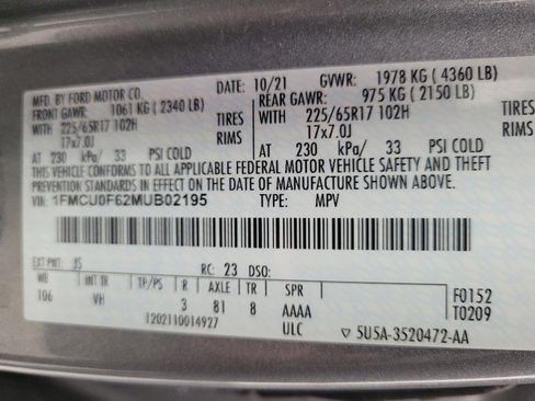 Used 2021 Ford Escape S FWD image 33