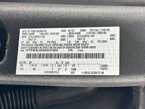 Used 2025 Ford F150 XLT w/ Equipment Group 301A Standard AWD/4WD image 33