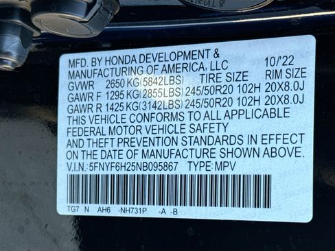 Used 2022 Honda Pilot Special Edition image 38