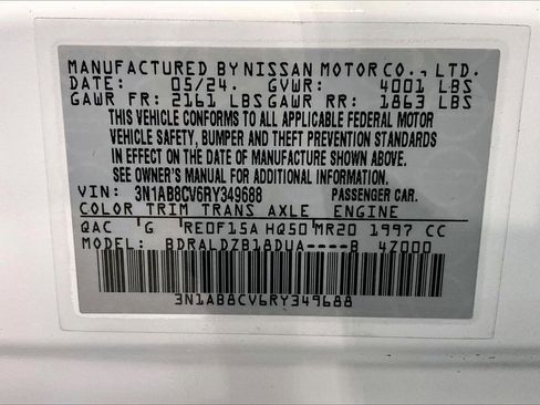 Certified 2024 Nissan Sentra SV image 32