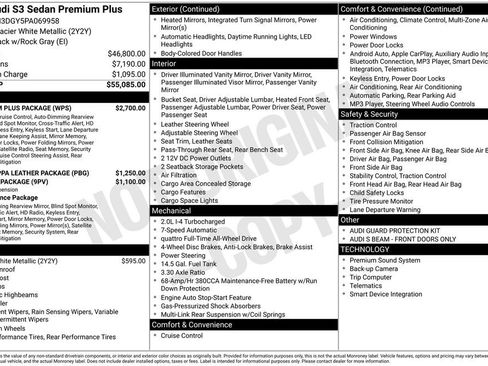 Used 2023 Audi S3 Premium Plus w/ Premium Plus Package image 16