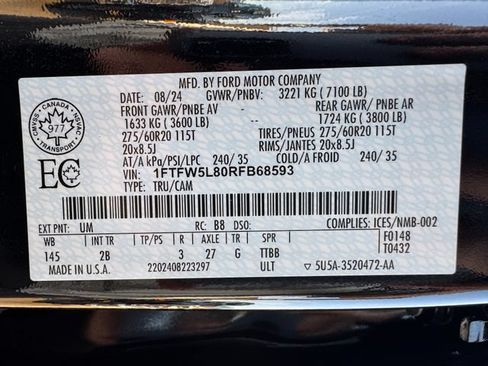 Used 2024 Ford F150 Lariat AWD/4WD image 9