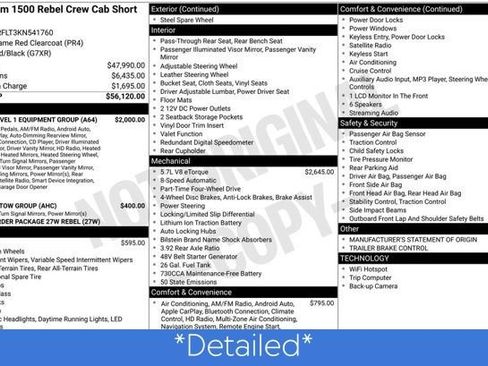 Used 2019 RAM 1500 Rebel w/ Rebel Level 1 Equipment Group image 3