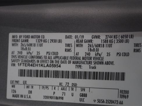 Used 2019 Ford Ranger Lariat w/ Technology Package image 29