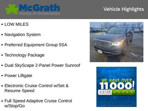 Used 2018 GMC Acadia Denali w/ Technology Package image 5