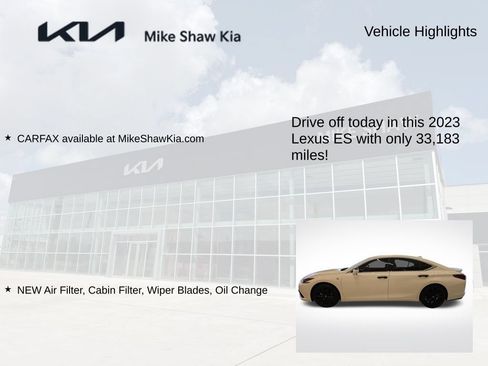 Used 2023 Lexus ES 350 F Sport w/ Accessory Package (Z2) FWD image 9