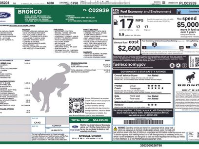 Used 2023 Ford Bronco Outer Banks w/ Sasquatch Package