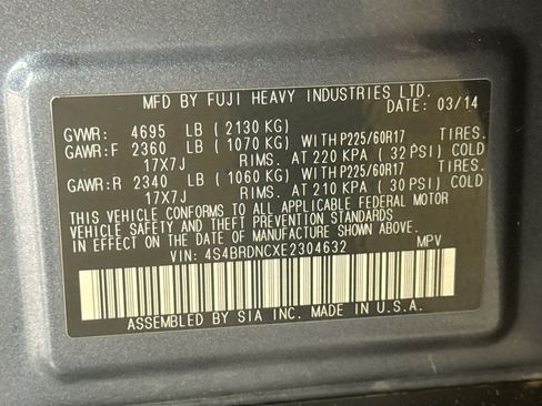 Used 2014 Subaru Outback 3.6R Limited image 12