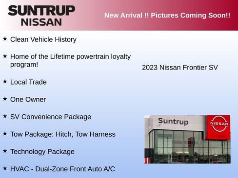 Used 2023 Nissan Frontier SV w/ SV Convenience Package AWD/4WD image 3
