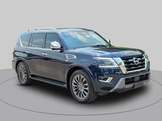 Used 2021 Nissan Armada Platinum w/ Captain's Chairs Package RWD video 1
