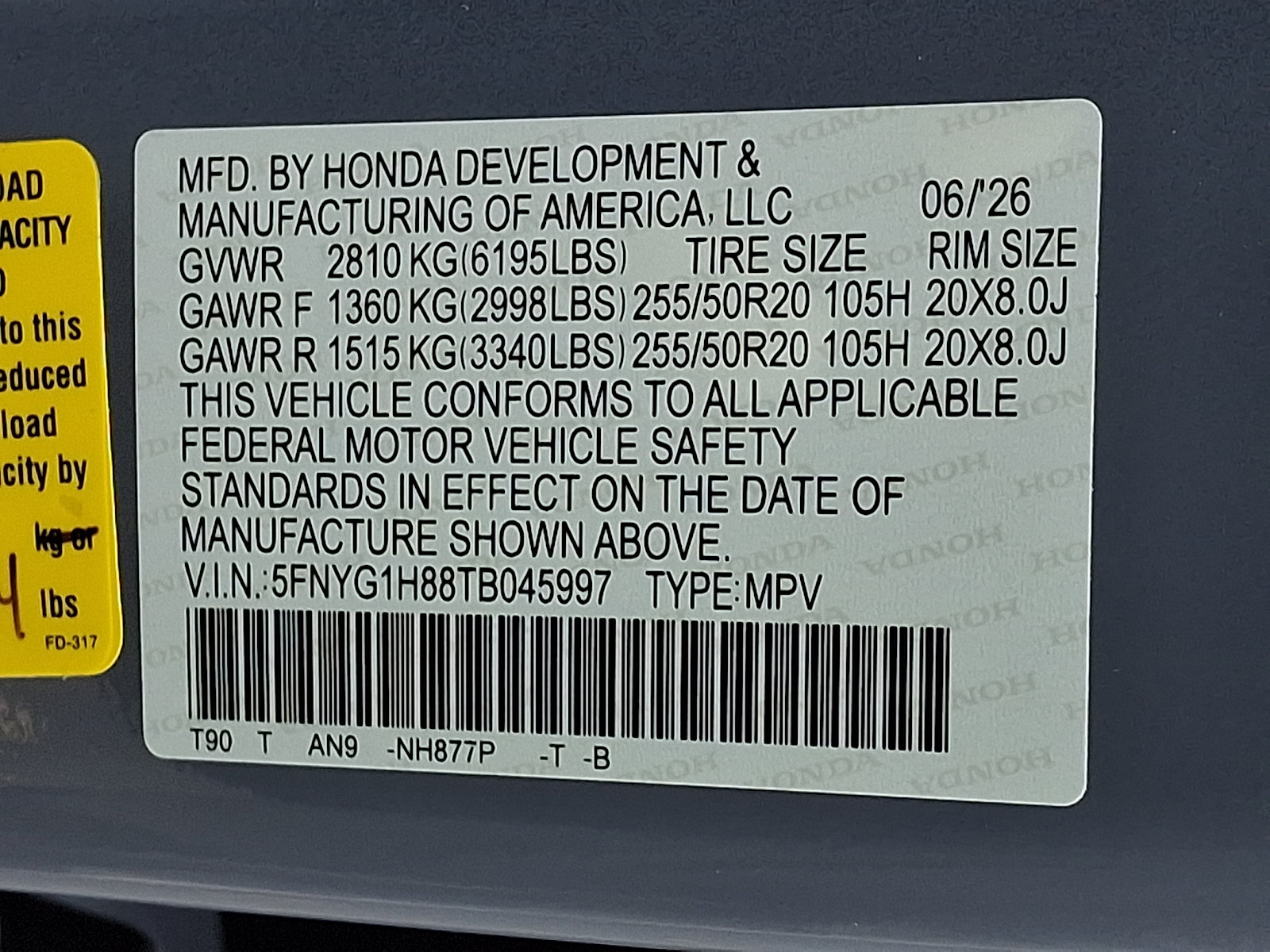 New 2026 Honda Pilot Elite image 10