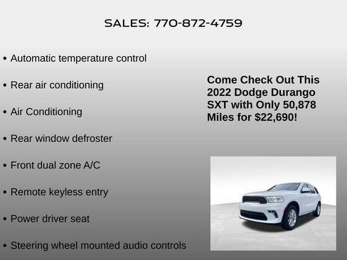 Used 2022 Dodge Durango SXT image 15
