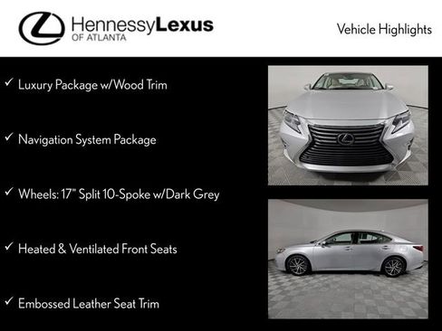 Used 2018 Lexus ES 350 w/ Luxury Package w/Wood Trim image 11