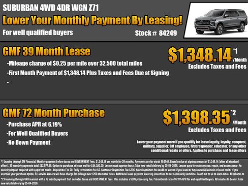 New 2026 Chevrolet Suburban Z71 w/ Z71 Off-Road Package AWD/4WD image 2