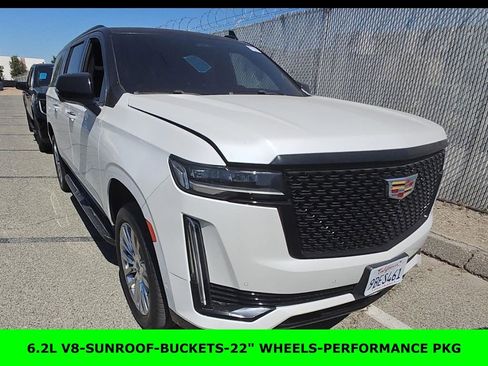 Used 2021 Cadillac Escalade ESV Premium Luxury w/ Performance Package RWD image 1