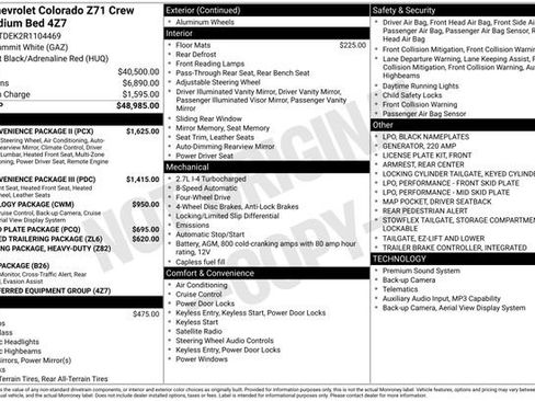 Used 2024 Chevrolet Colorado Z71 w/ Z71 Convenience Package 2 AWD/4WD image 5