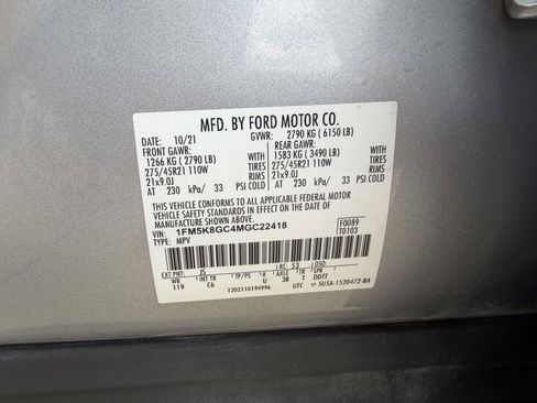 Certified 2021 Ford Explorer ST w/ Equipment Group 401A AWD/4WD image 28