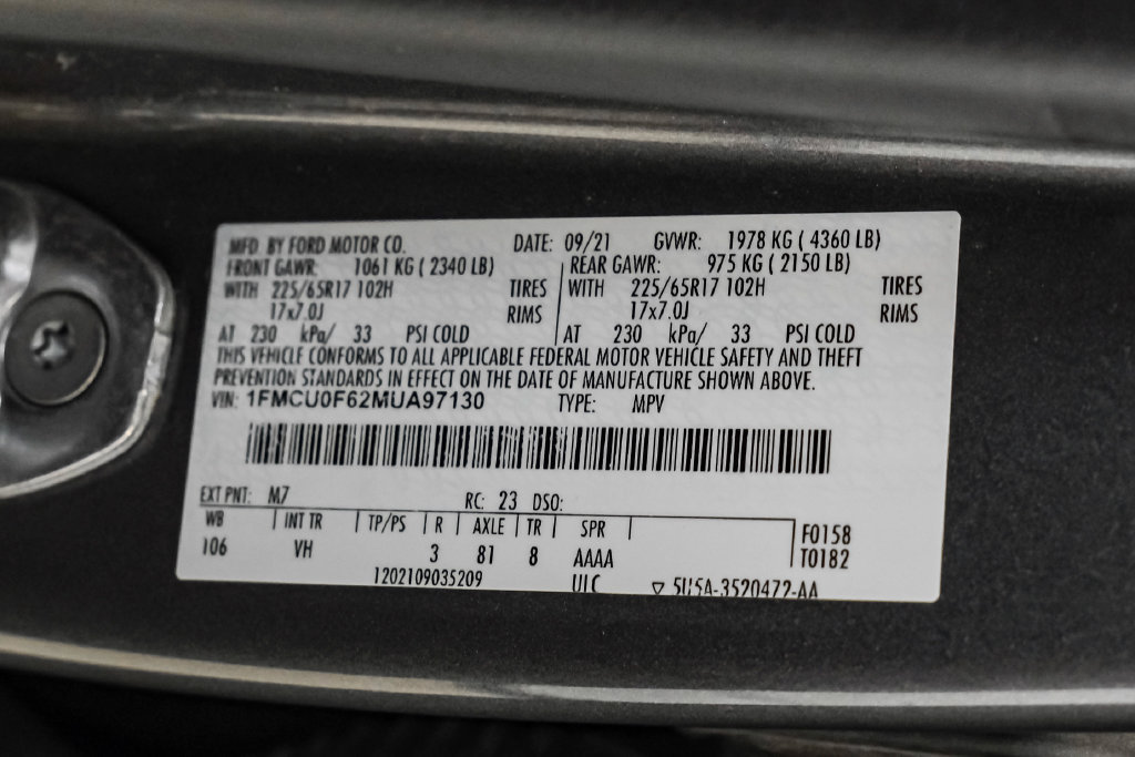 Used 2021 Ford Escape S FWD image 56
