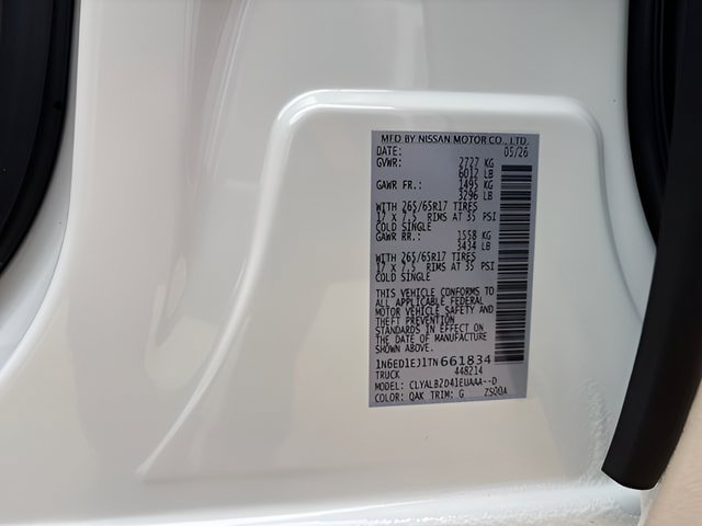 New 2026 Nissan Frontier SV w/ All-Weather Content Package RWD image 28