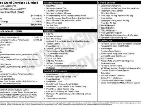 Used 2021 Jeep Grand Cherokee L Limited RWD image 8