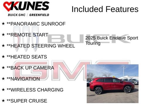 New 2025 Buick Enclave Sport Touring w/ Super Cruise Package AWD/4WD image 3