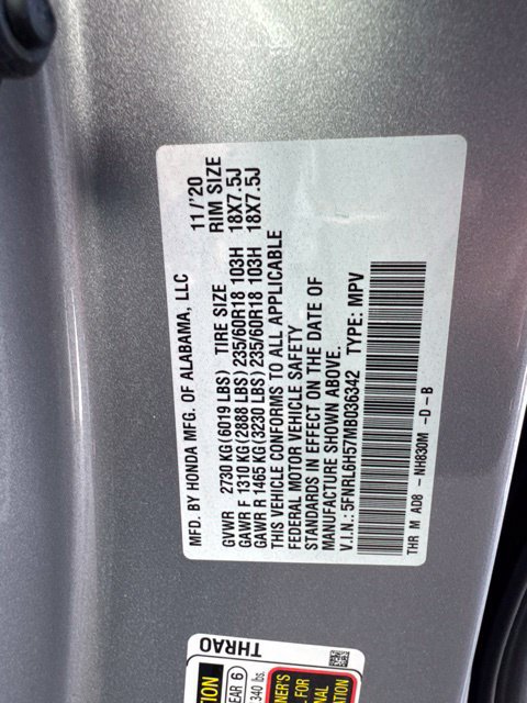 Certified 2021 Honda Odyssey EX image 27