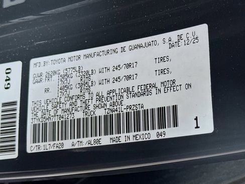 Certified 2026 Toyota Tacoma SR w/ SR Upgrade Package RWD image 31