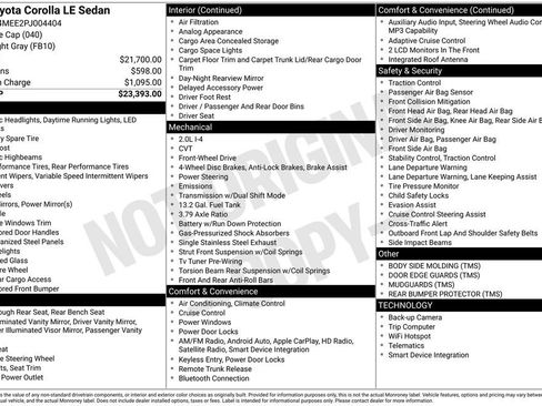 Used 2023 Toyota Corolla LE image 17