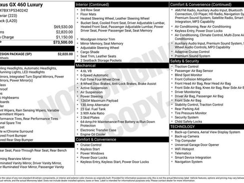 Used 2023 Lexus GX 460 Luxury w/ Sport Design Package AWD/4WD image 4