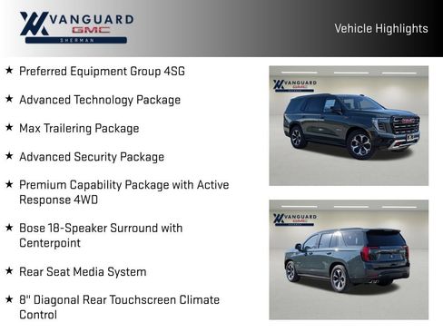 New 2026 GMC Yukon AT4 Ultimate w/ LPO, Floor Liner Package AWD/4WD image 10