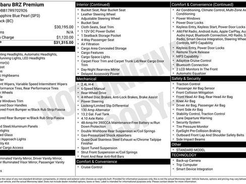 Used 2024 Subaru BRZ Premium image 6